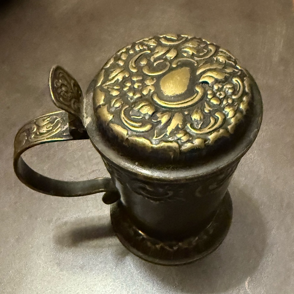 Vintage Small Swedish Pream Silver Plated TANKARD/ With Patina